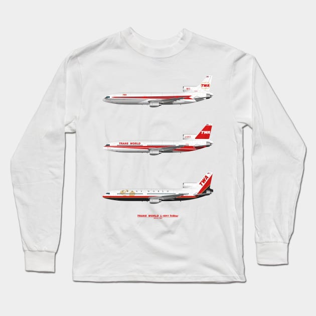 TWA tristars Long Sleeve T-Shirt by SteveHClark